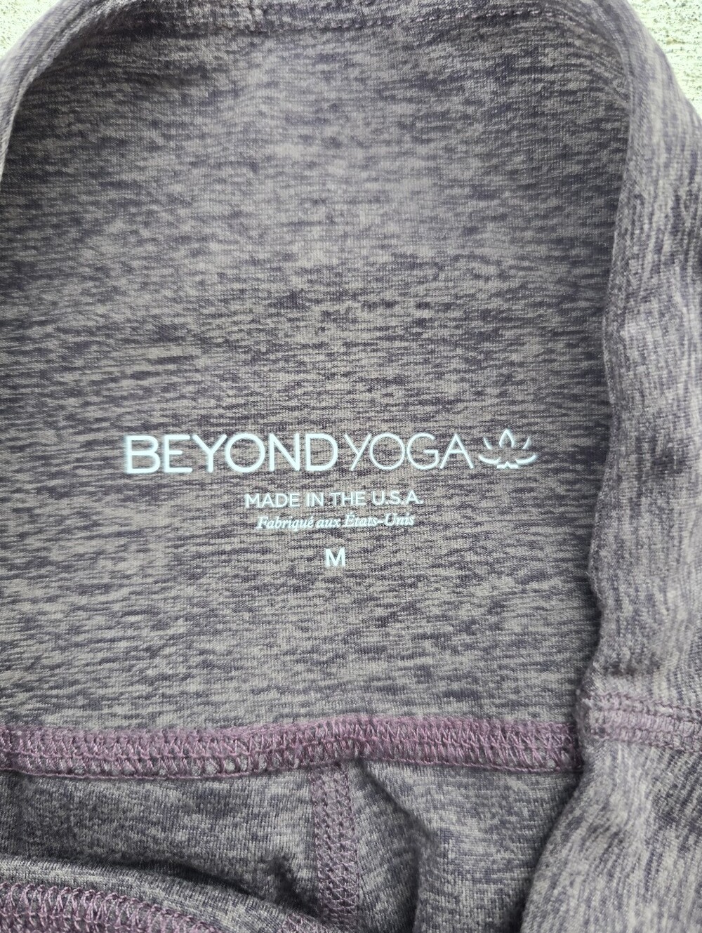 Beyond Yoga Spacedye High Waisted Midi Legging Black Pink Opal Size Medium - Picture 6 of 8